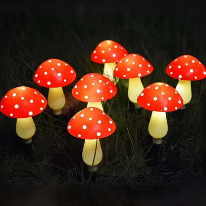 MoonlitMushrooms™ Solarne lampki ogrodowe