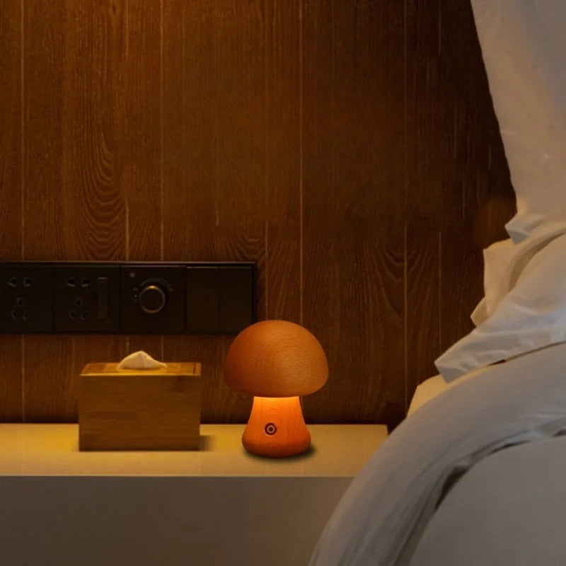Lumishroom™ Lampada da tavolo in legno