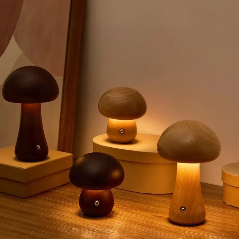Lumishroom™ Lampada da tavolo in legno
