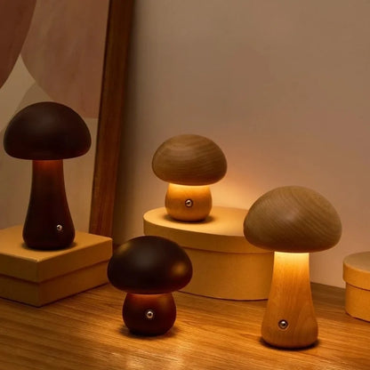Lumishroom™ Lampada da tavolo in legno