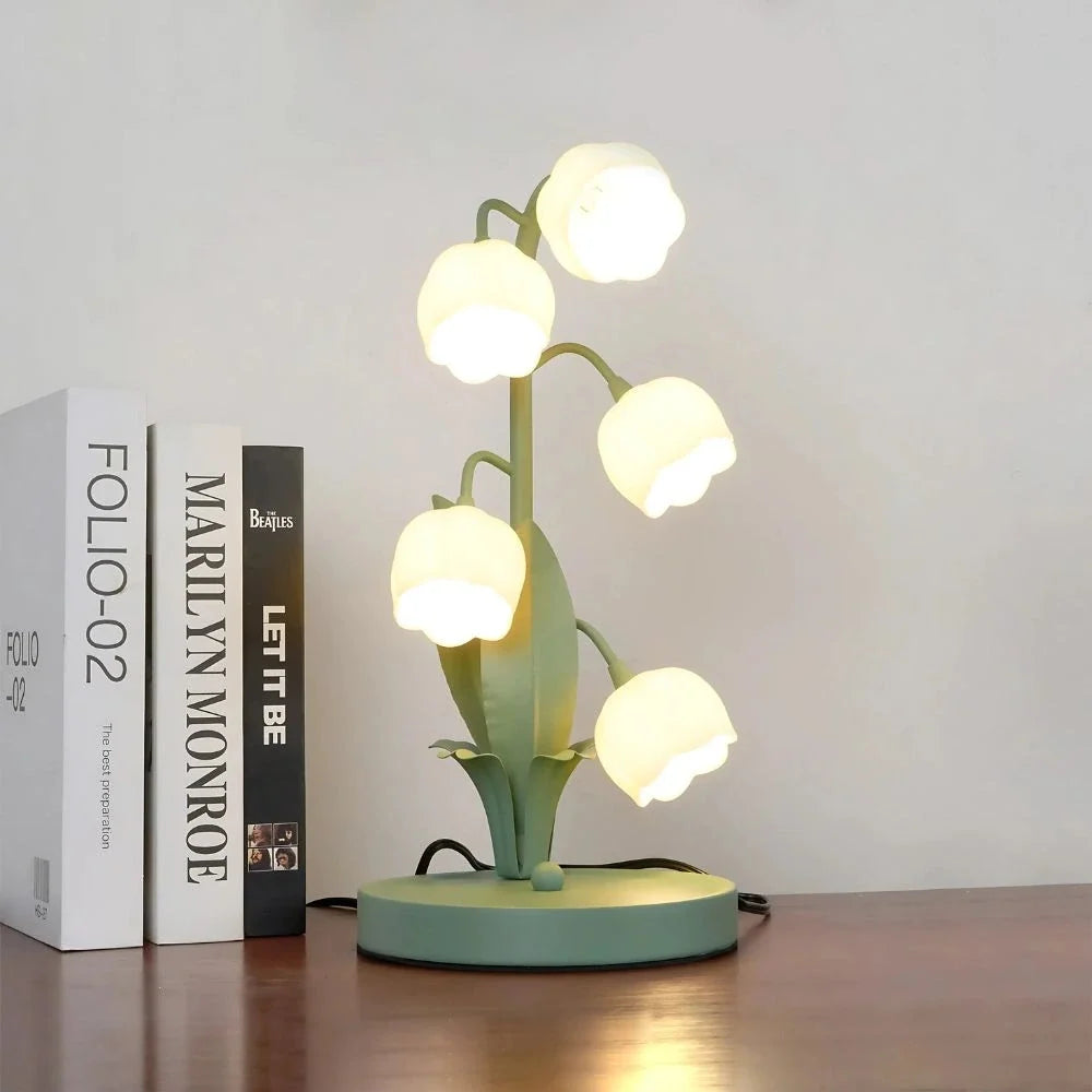 Candeeiro de orquídea em forma de campânula