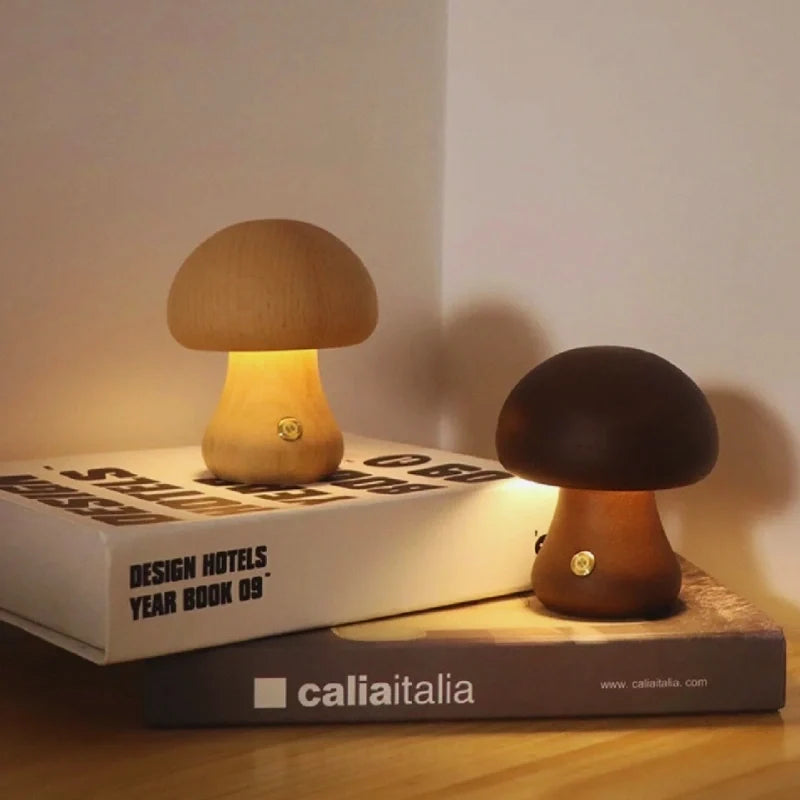 Lumishroom™ Lampada da tavolo in legno