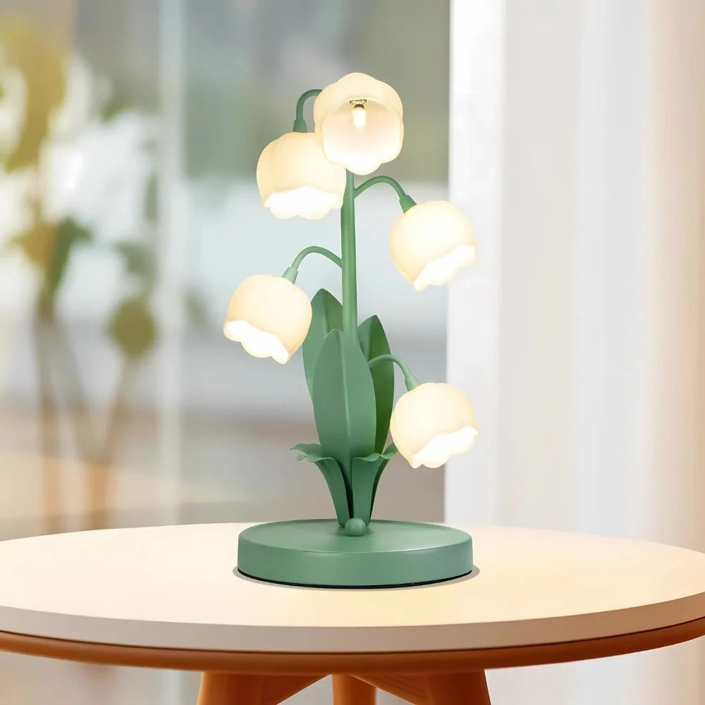 Candeeiro de orquídea em forma de campânula