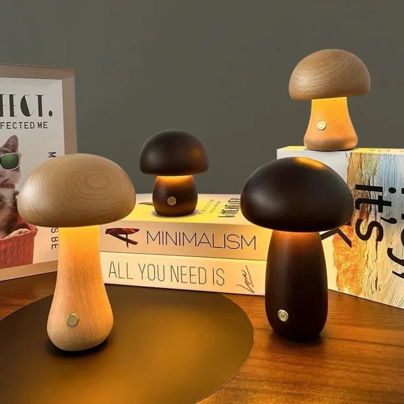 Lumishroom™ Lampada da tavolo in legno