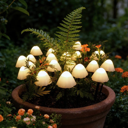 MoonlitMushrooms™ Solarne lampki ogrodowe
