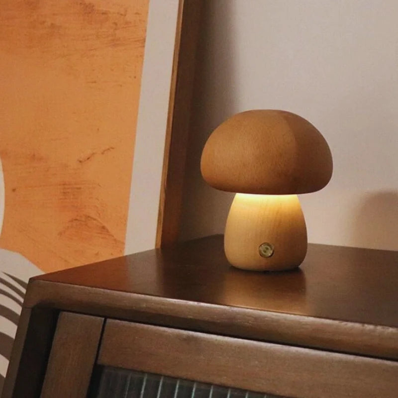 Lumishroom™ Lampada da tavolo in legno