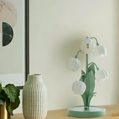 Candeeiro de orquídea em forma de campânula
