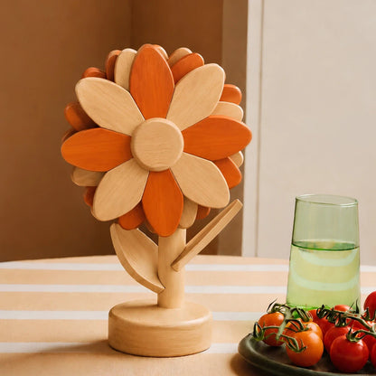 SunflowerBloom™ 木製鍋敷きセット