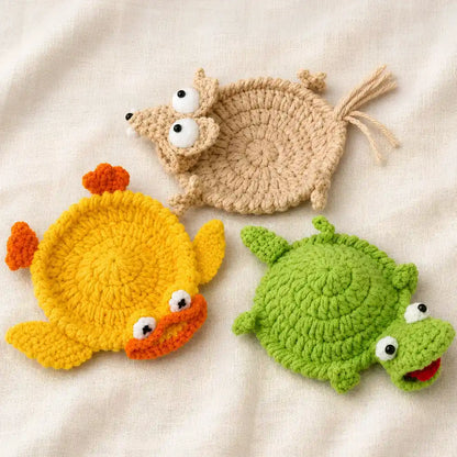 SquishCritters™ Πλεκτό σουβέρ με βελονάκι