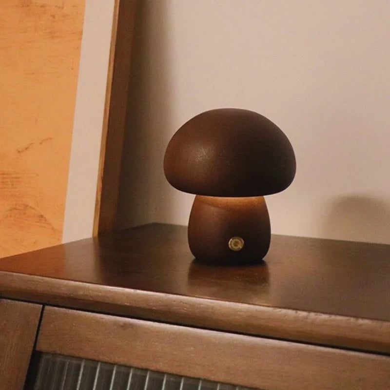 Lumishroom™ Lampada da tavolo in legno