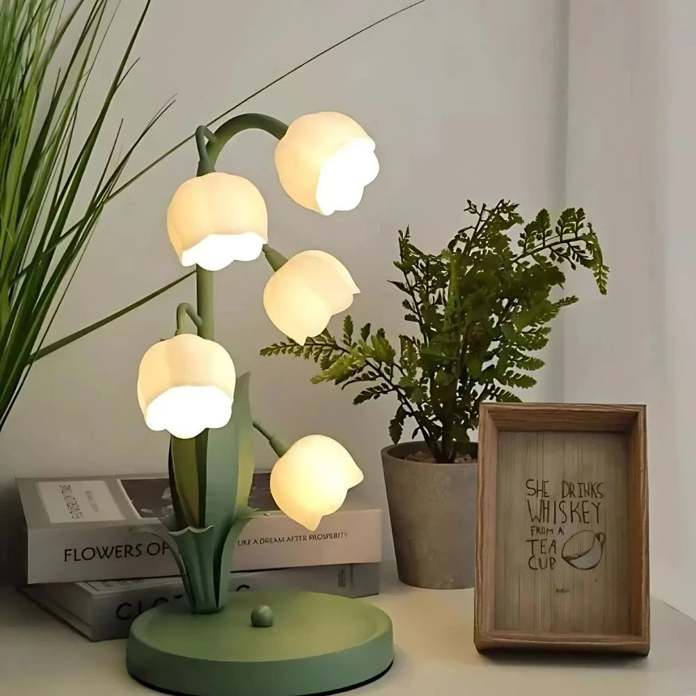 Candeeiro de orquídea em forma de campânula