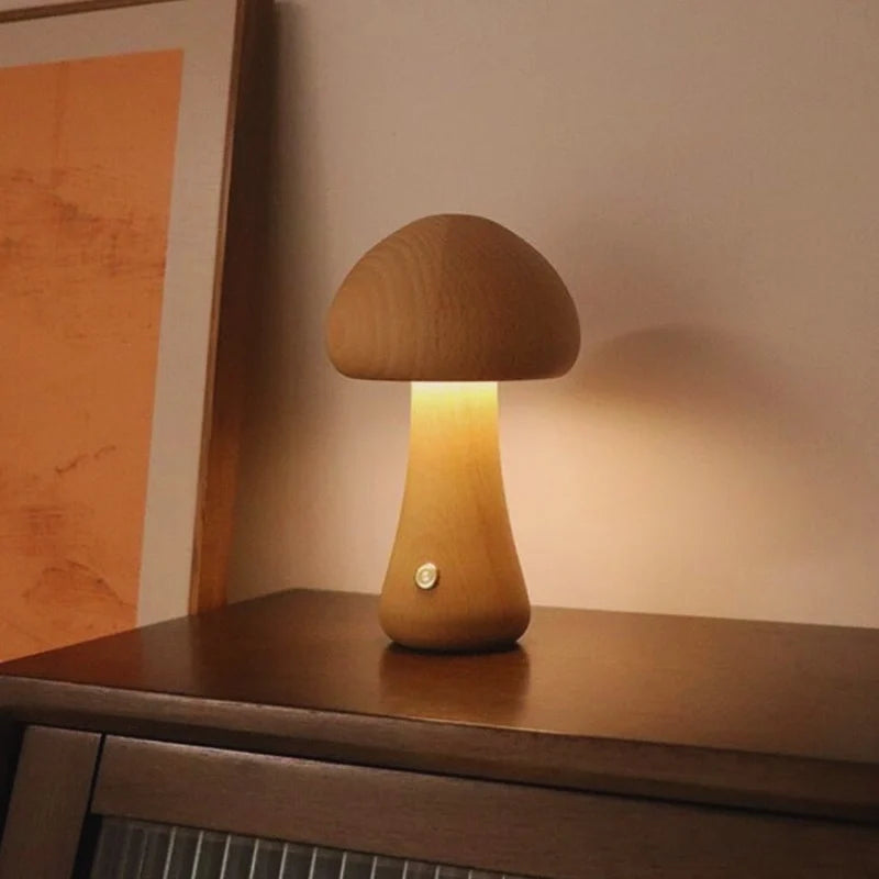 Lumishroom™ Lampada da tavolo in legno