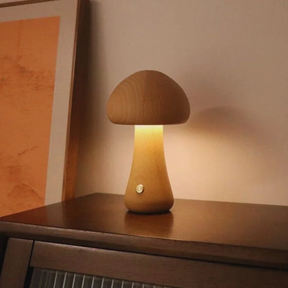 Lumishroom™ Lampada da tavolo in legno