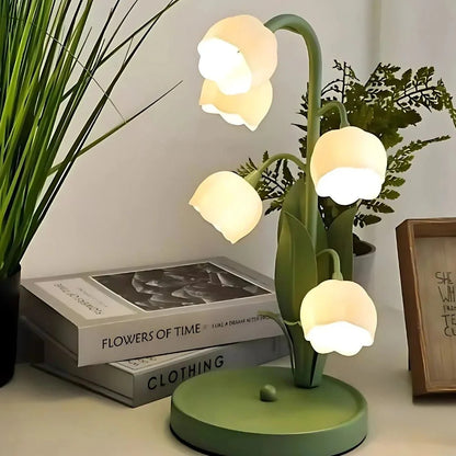 Candeeiro de orquídea em forma de campânula