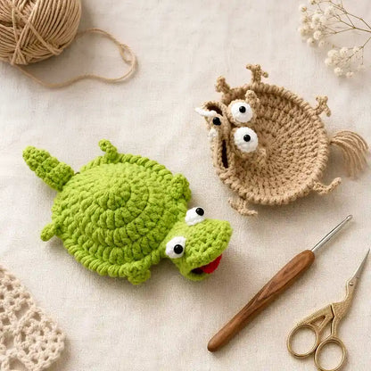 SquishCritters™ Πλεκτό σουβέρ με βελονάκι