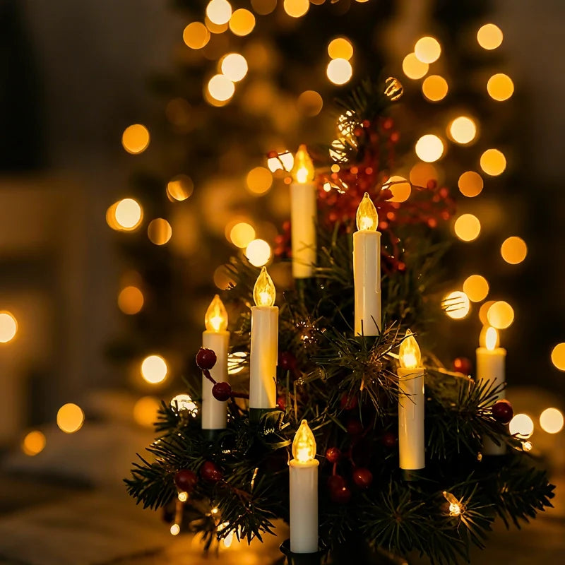 Cordless Clip-On Christmas Candles