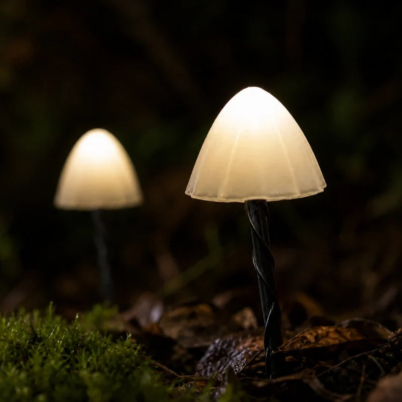 MoonlitMushrooms™ Solarne lampki ogrodowe