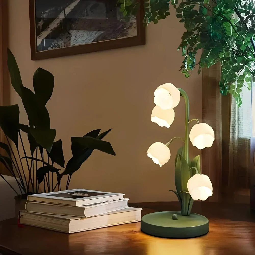 Candeeiro de orquídea em forma de campânula
