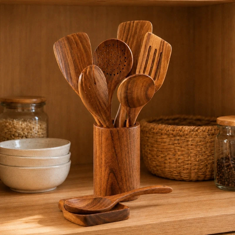 WoodEase™ Cooking Utensil Set