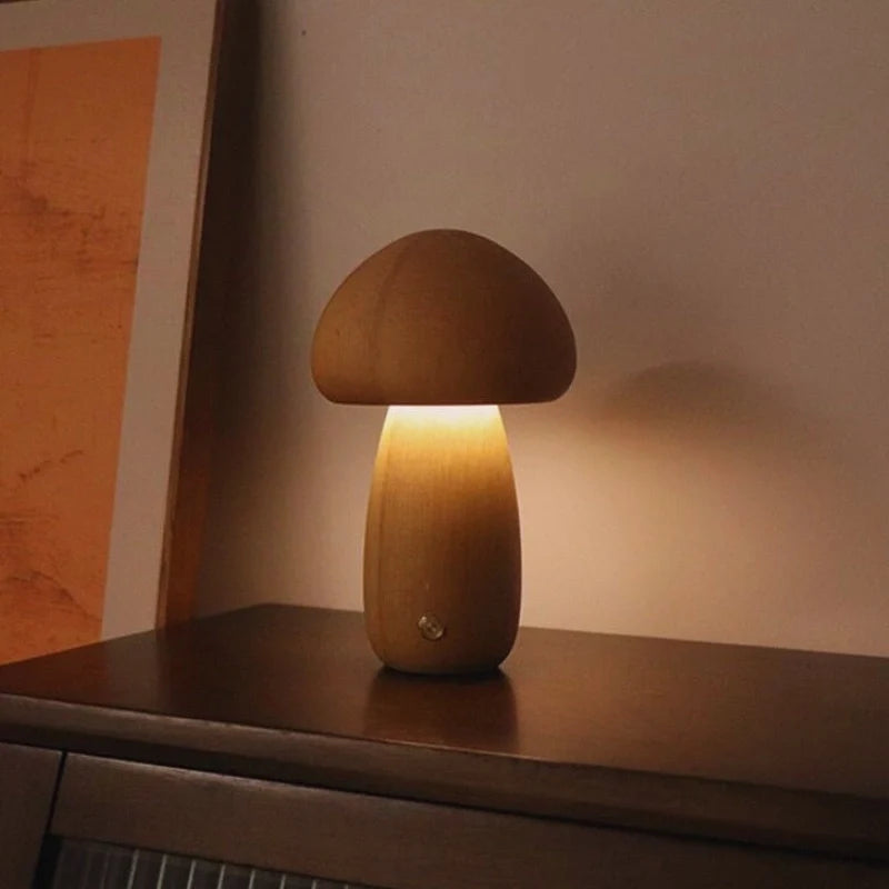 Lumishroom™ Lampada da tavolo in legno