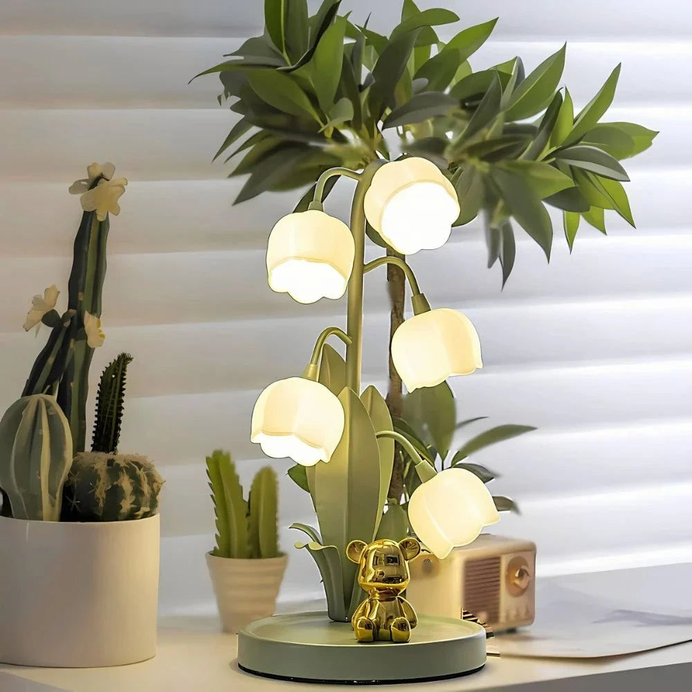 Candeeiro de orquídea em forma de campânula