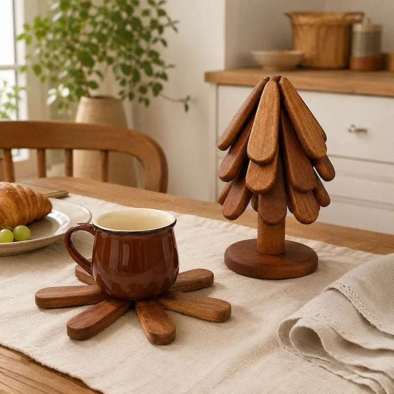 NordTree™ Wooden Trivet Set