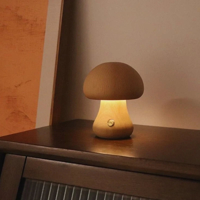 Lumishroom™ Lampada da tavolo in legno