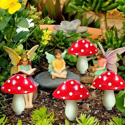 MoonlitMushrooms™ Solarne lampki ogrodowe