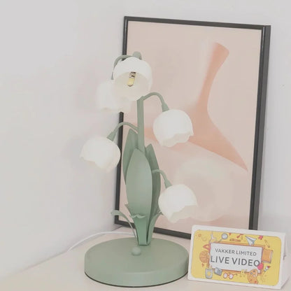Candeeiro de orquídea em forma de campânula