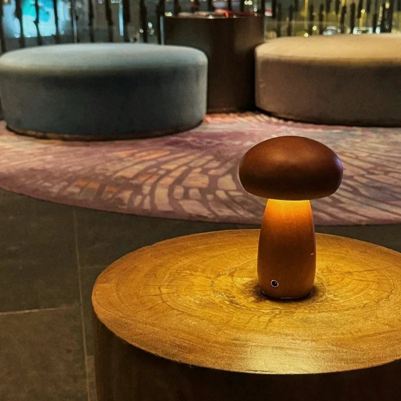 Lumishroom™ Lampada da tavolo in legno