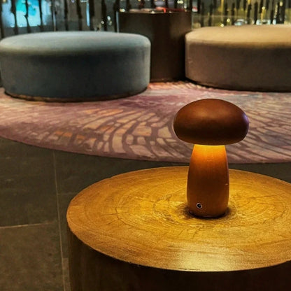 Lumishroom™ Lampada da tavolo in legno