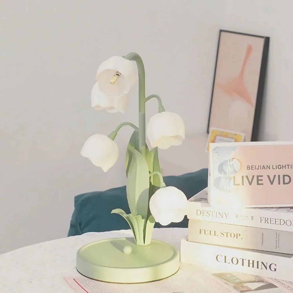 Candeeiro de orquídea em forma de campânula