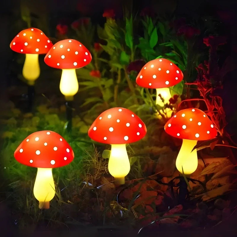 MoonlitMushrooms™ Solarne lampki ogrodowe