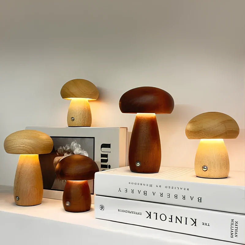 Lumishroom™ Lampada da tavolo in legno