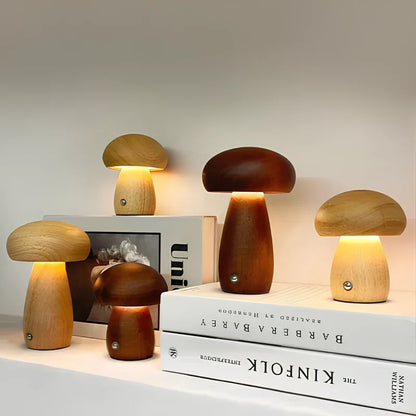 Lumishroom™ Lampada da tavolo in legno