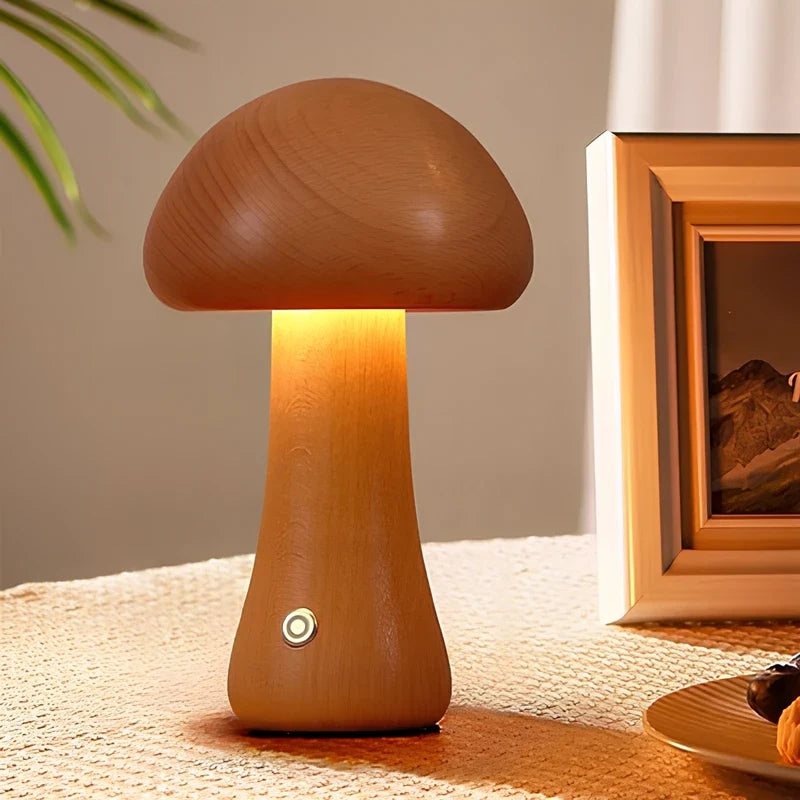 Lumishroom™ Lampada da tavolo in legno