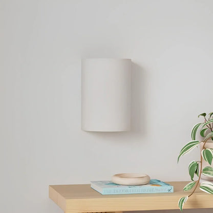 Lampada da parete in lino