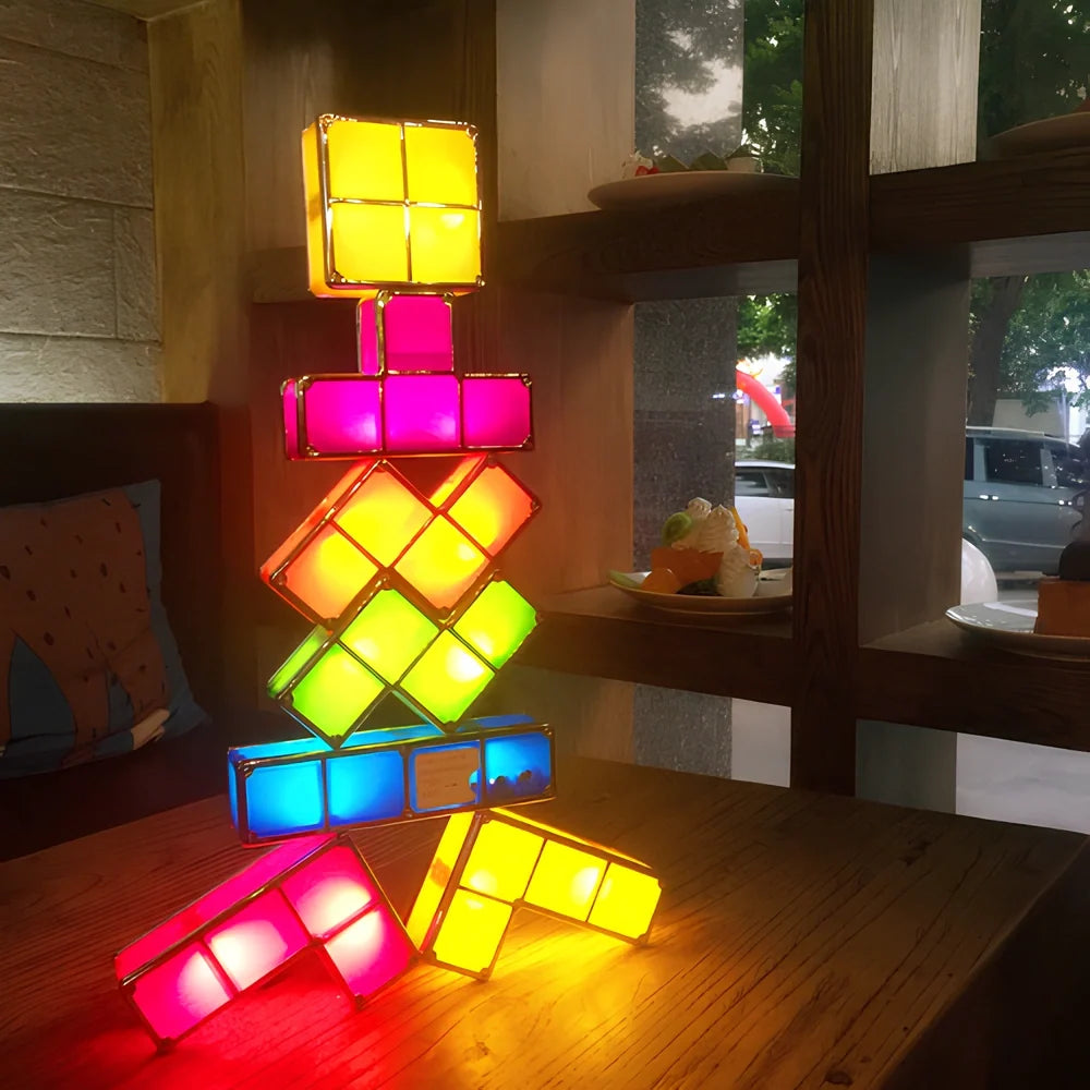 Lampada a blocchi di tetramini